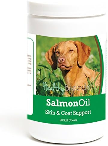 Healthy Breeds Vizsla Salmon Oil Soft Chews 90 Count, Brown