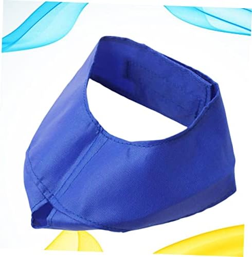 Happyyami Cat Eye Mask Anti Bite Blindfold for Kitten Grooming Blue Size S