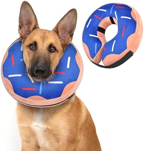 Soft Inflatable Cone Recovery Collar for Dogs and Cats After Surgery