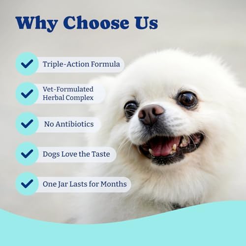 Tear Stain Support Chews for Dogs, Eye Health & Immune Supplement