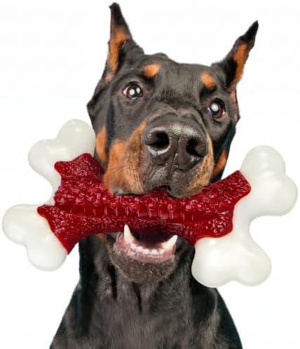 Kseroo Tough Dog Chew Toys for Aggressive Chewers 20-90lbs, Beef Flavored