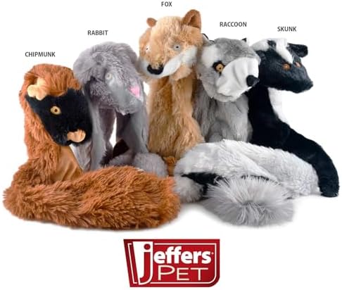 Jeffers Pet Thinnies, 21" | Unstuffed with No Squeaker | Skunk