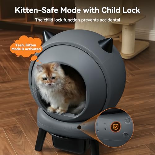 Smart E2 Automatic Self Cleaning Cat Litter Box for Multiple Cats