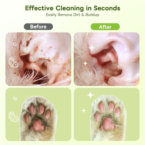 Dog Wipes for Dogs & Cats, Individually Packed Glove Wipes, 24 Count