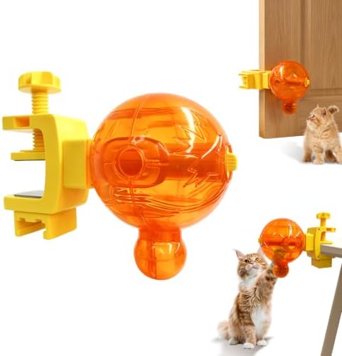 Dog Puzzle Toy, 3-Chamber Clamp-On Treat Dispenser