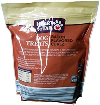 Shep Heart to Tail Dog Treats Bacon Flavored Curlz 25 oz