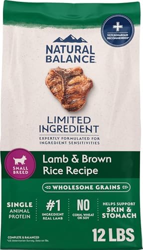 Natural Balance Limited Ingredient, Small Breed, Lamb & Brown Rice, 12 lb