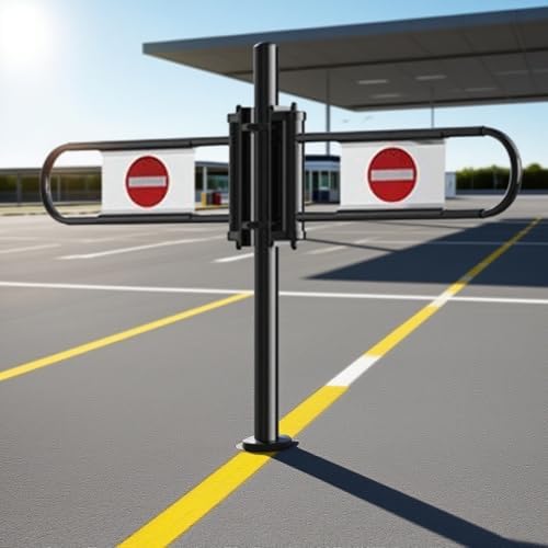 Heavy Duty Metal Swing Safety Gate, Spring-Loaded Self-Closing Door for Pets & Kids, One-Way Entrance, Durable & Secure Safety Barrier