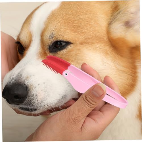 Sosoport 3pcs Pet Tear Marks Brush Gentle Dog Eye Cleaner and Tear Comb for Grooming Suitable for Dogs and Cats Includes Storage Box for Easy Organization