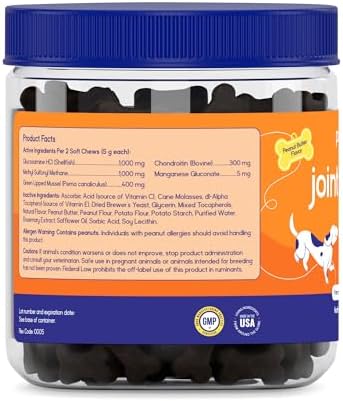 PupGrade Joint Support for Dogs, Peanut Butter Flavor - 360 Soft Chews