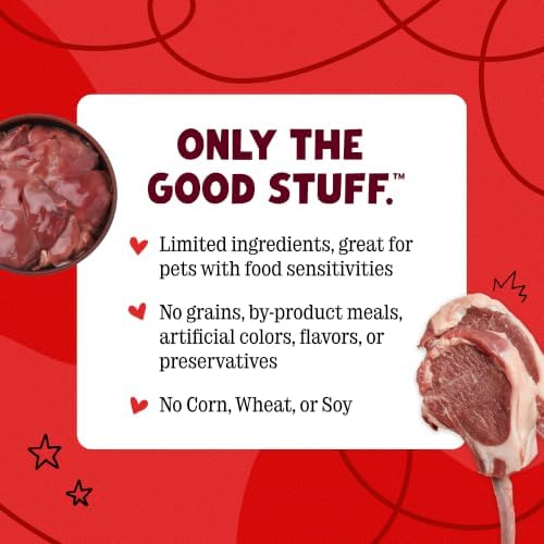 Stella & Chewy's Freeze-Dried Raw Wild Weenies Dog Treats - High-Protein Training Treats for Dogs & Puppies - All-Natural Grass-Fed Lamb Recipe with 97% Meat & Organs - USA Made - 3.25 oz Bag