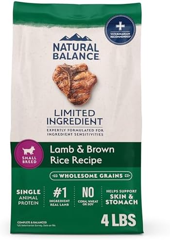 Natural Balance Limited Ingredient, Small Breed, Lamb & Brown Rice, 4 lb