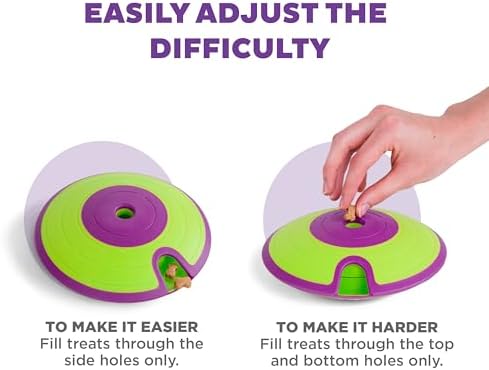 Outward Hound Nina Ottosson Dog Treat Maze Dog Toy, Tap & Flip, 7.5"