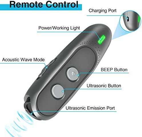 Dog Barking Deterrent Devices Rechargeable Ultrasonic Dog Bark Deterrent 3 Frequency No Bark Control Devices 16.5 Ft Range Dog Whistles that Makes Dogs Stop Barking