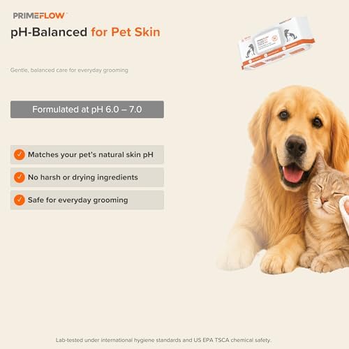 Pet Wipes for Dogs & Cats 100% Bamboo Grooming Wipes, 400 Count Bulk Family Pack | Alcohol-Free, Fragrance-Free 8 x 8 in Plant-Based Wipes for Paws, Body, Face & Rear | Lab-Tested