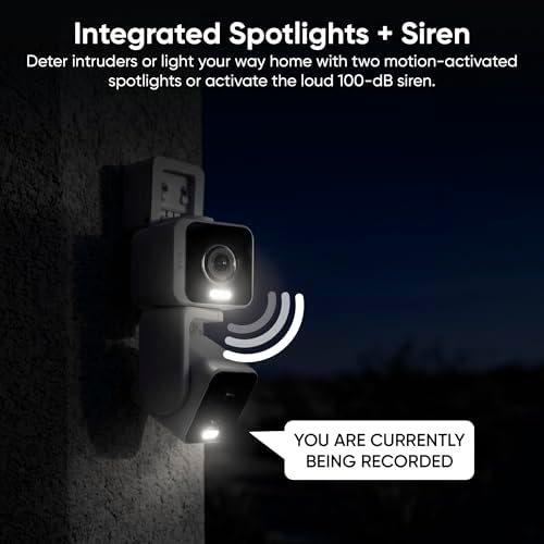 WYZE Duo Cam Pan 2 Pack, Indoor/Outdoor IP65 2K 360° Pan/Tilt Smart Home Security Camera with Color Night Vision, Compatible with Alexa & Google Assistant, White