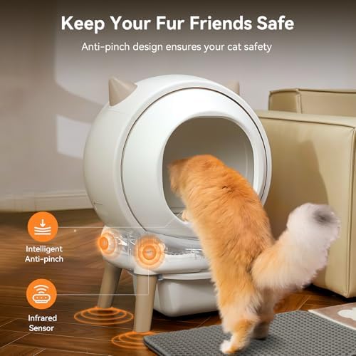Self Cleaning Automatic Cat Litter Box Smart Robot fr Multiple Cat