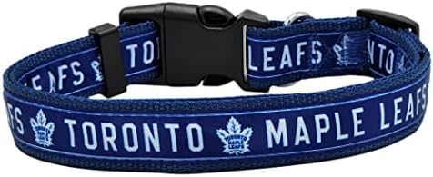 NHL Toronto Maple Leafs Collar for Dogs & Cats, Small. - Adjustable, Cute & Stylish! The Ultimate Hockey Fan Collar!