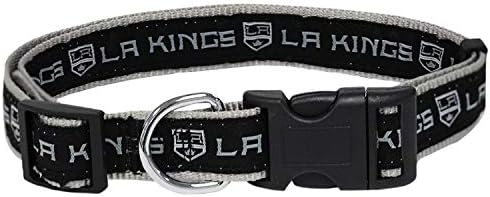 NHL Los Angeles Kings Collar for Dogs & Cats, Small. - Adjustable, Cute & Stylish! The Ultimate Hockey Fan Collar!