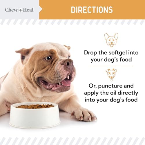 Wild Caught Fish Oil for Dogs, 300mg - 360 Omega 3 Softgel Capsules
