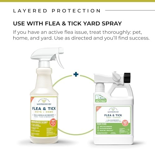 Wondercide - Flea Tick & Mosquito Spray for Pets & Home - Lemongrass 128 oz