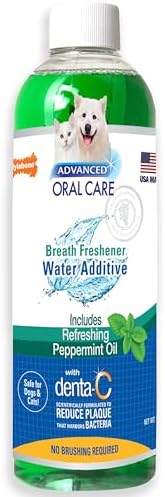 Nylabone Advanced Oral Care Pet Dental Water Additive, Liquid Tartar Remover & Breath Freshener for Dogs, Dog Teeth-Cleaning, Peppermint Flavor, 16 oz.