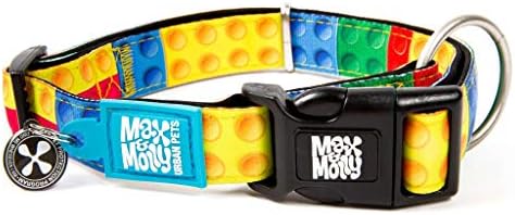 Max & Molly Fashion Smart ID Dog Collar, Anti-Fade, Adjustable Sizing w/Pet Profile Smart ID QR-Tag, Waterproof & Machine Washable for Small Dogs, Playtime Fun Design, Extra-Small