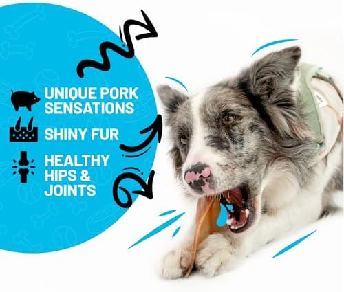 Sitka Farms Pig Ears for Dogs, Pork Dog Chews and Chew Treats, 25 Count