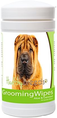 Healthy Breeds Chinese Shar Pei Grooming Wipes 70 Count