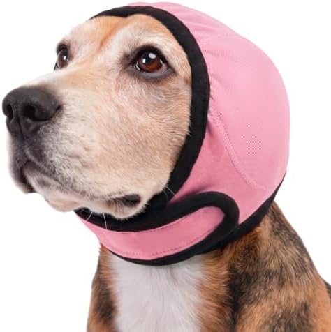 Allroaring Dog Calming Hoodie Noise Shield Anxiety Relief for Dogs,Pink S