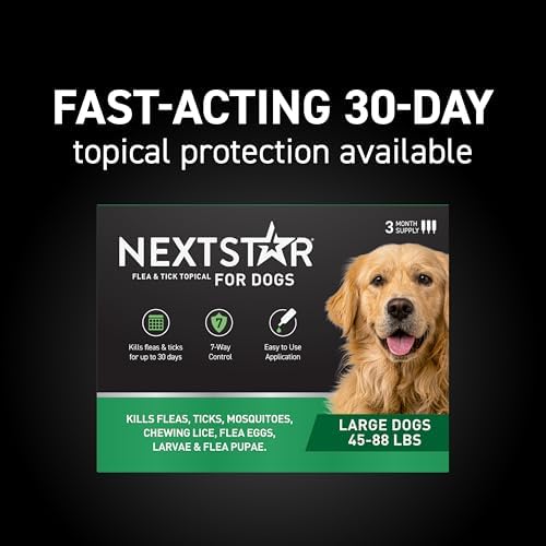 NextStar Flea & Tick Topical Dogs Large, 7-Way, 1-Month