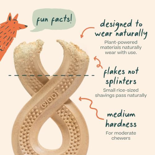 WOOF HonestChew Infinity Dog Chew Toy for Dogs 60 lbs & Up