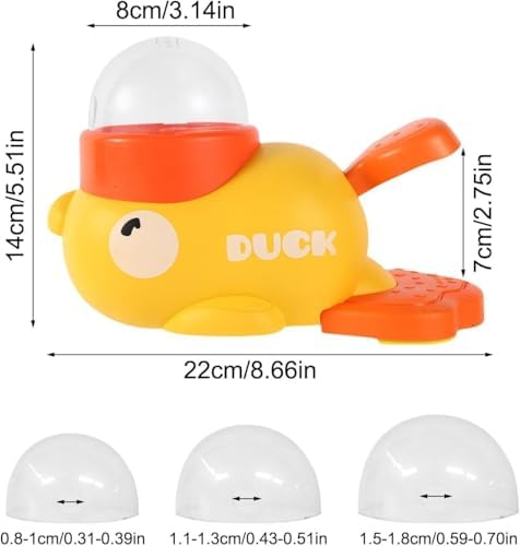 Cat Treat Slot Machine, Duck Cat Treat Dispenser, Pet Dog Slow Puzzle Feeder, for Dogs & Cats, Interactive Slow Feeder Toy (2pcs-Yellow)