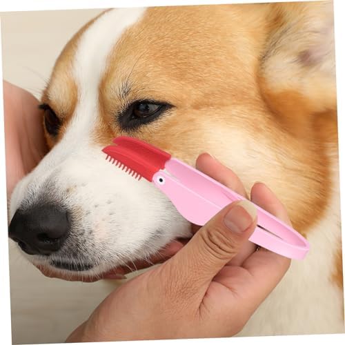 YARNOW 3pcs Dog Eye Cleaner Pet Tear Marks Brushes with Comfortable Safe Materials Easy Grip Handle for Dogs and Cats Removing Tear Stains