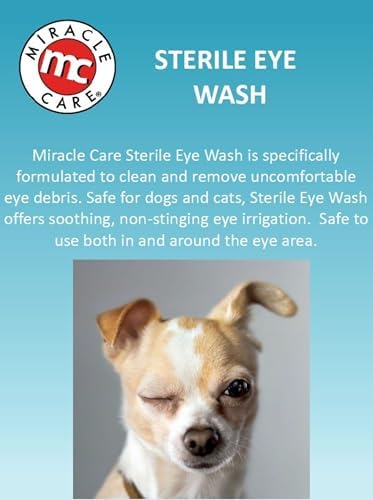 Miracle Care Sterile Eye Wash for Dogs and Cats, 4 Ounce