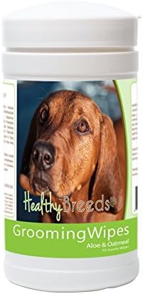 Healthy Breeds Redbone Coonhound Grooming Wipes 70 Count