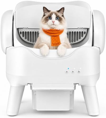 RPZ Automatic Litter Box Self Cleaning, Open-Top Smart Cat Litter Box