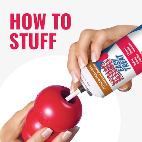 KONG Classic Stuffable Dog Toy, Natural Rubber Chew, for Extra Small Dogs