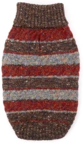 THE WORTHY DOG Sleeveless Pullover Pet Sweater, for Small Dogs, Burgundy