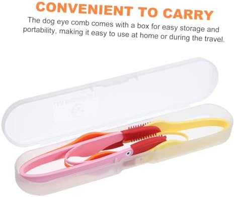 HANABASS 3pcs Pet Tear Brush for Dogs Cats Eye Cleaning Tool Soft Silica Material Portable Travel Grooming Kit