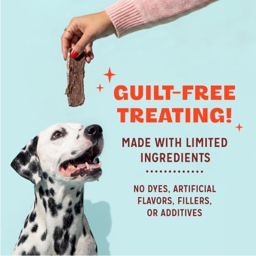 Pur Luv Salmon Jerky Dog Treats, Soft and Chewy, 10g Protein