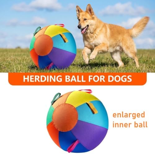 Herding Ball for Dogs, 22" XL Outdoor Exercise Toy for Medium Large Breeds