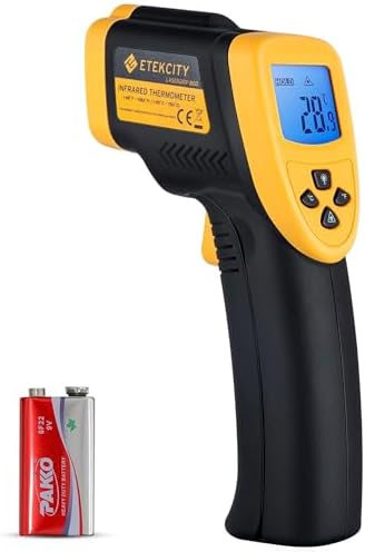 Etekcity Infrared Thermometer Laser Temperature Gun, -58℉~1382℉, D:S 16:1