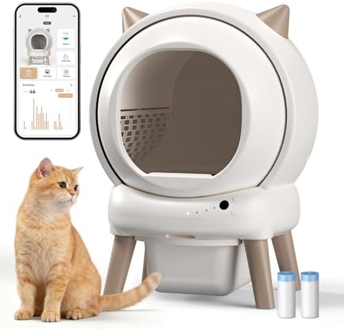 Self Cleaning Automatic Cat Litter Box Smart Robot fr Multiple Cat