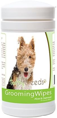 Healthy Breeds Wire Fox Terrier Grooming Wipes 70 Count