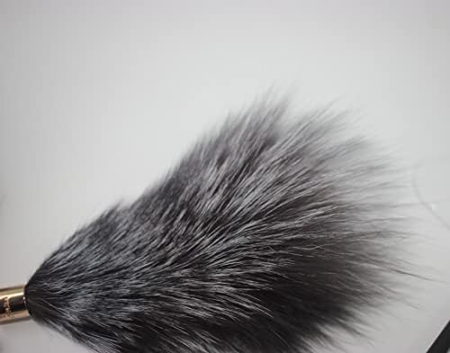 Fosrion Real Raccoon Tail Fur Cat Bites Toy with Three Section Retractable Carbon Fiber Rod (Raccoon) (Fox Fur Piece, Only Tail)