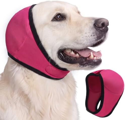 Aliceset 1pcs Dog Ear Muffs, Quiet Ears for Dogs,Pink,L