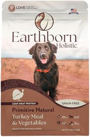 Earthborn Holistic Primitive Natural 4 lb. Turkey Meal & Vegetables Grain-Free Dry Dog Food