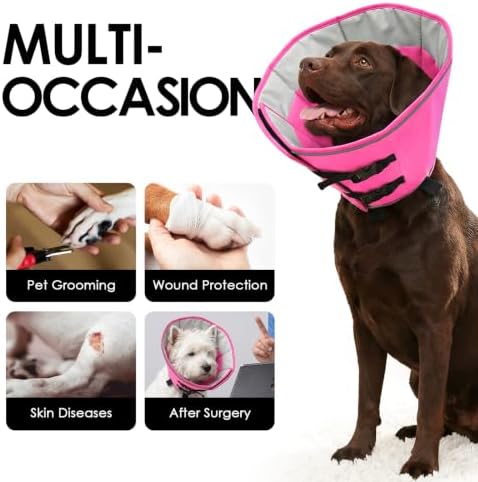 AOFITEE Dog Cones for Medium Dogs, Soft Cone for Dogs to Stop Licking