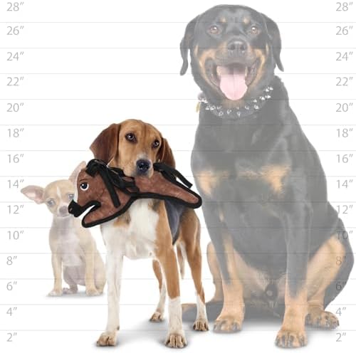 TUFFY® : 2 Pack Pony Dog Toy: Ultra Durable Plush Toy with Multiple Layers & Reinforced Seams, Washable and Floats, Original Construction